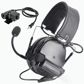 Comta III Ztac Headset Sound Collector, Soundproofing, U94 PTT Switch with ic-1pin (BK)