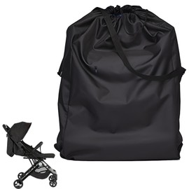 Stroller Bag for Airplane, Foldable Pram Bag for Airplane, 3Pcs Durable Stroller Travel Bag, 52 * 50Cm Portable Stroller Bag,Suitable for Use When Traveling Or Going Out (Black)