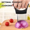 Onion Slicer Holder, Stainless Steel Vegetables Slicer Potato Cutter with