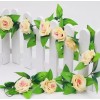 Hogareno Ec 5 Piezas Guia Enredadera Con Rosas Artificiales Decoración