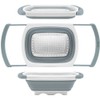 Qimh Collapsible Colander | Over The Sink Silicone Kitchen Strainers