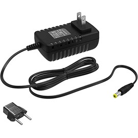 HQRP 6V AC Adapter Compatible with Akai MPK2 MPK25 MPK49 MPK61 MPK88 MPK249 MAX49 Keyboard Power Supply Cord Adaptor [UL Listed] + Euro Plug Adapter