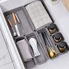 PXLAATY Drawer Dividers Storage Trays Stationery Accessories Cosmetic Trays Set
