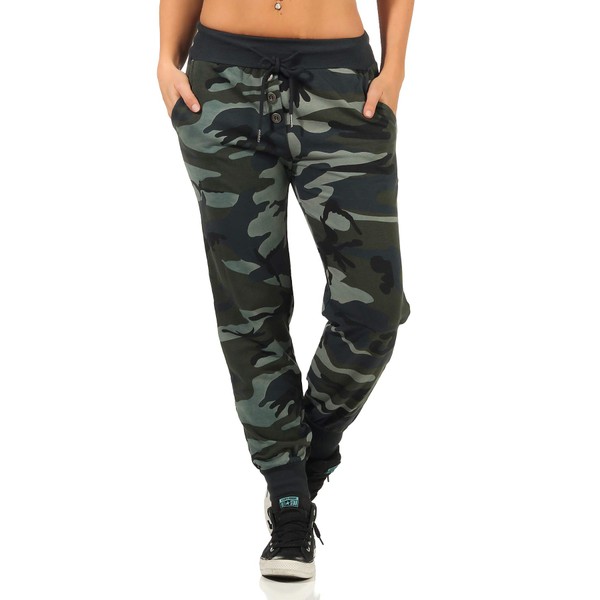 Danaest - Women's Sports Trousers - Camo (499), Army