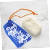 BIUDECO 5pcs Foaming Mesh Soap Saver Pouch with Drawstring Bathing