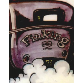 ED ROTH RAT FINK STICKER “8 BALL FINKING ” 3“ X 3“ OLD CLASSIC FORD GLOSSY FINISH