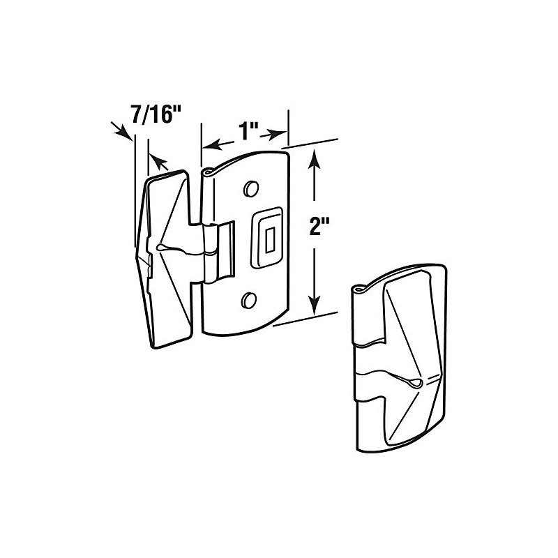 Prime-Line U 10683 Stainless Steel, Wood Window Vent Latch (2