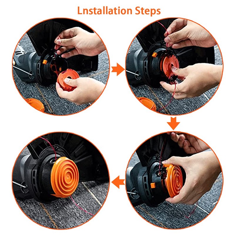 WA0007/ 50022833 Replacement Line Trimmer Spool for Worx WG116 WG119