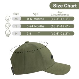 ECOSUMA Baby Ball Cap 6-24 Months Army Green