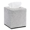 Sumnacon Tissue Box Cover Bling Square Tissue Box for Bathroom