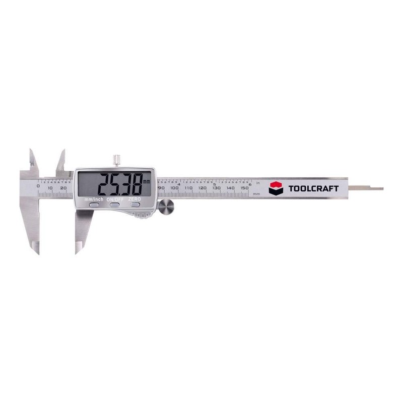 TOOLCRAFT Digital Vernier Caliper 150 mm I Calliper I Push