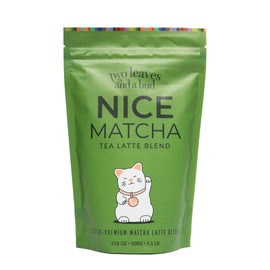 Two Leaves and a Bud Mezcla De Matcha Latte (36 Porciones), Polvo De Té Verde Matcha Japonés, 1 Bolsa Resellable, 500 G                               