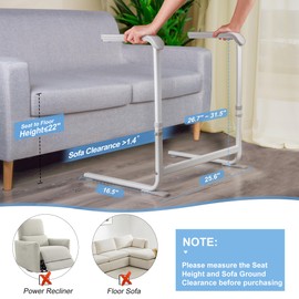 NIdreamCE Stand Assist Aid for Elderly,Sofa Lift Pro Adjustable Chair Lift Assist for Seniors Sit to Stand Mobility Standing Aid Rail for Couch, Chair Sofa