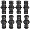 Pack of 8 hose connectors, 1/2 inch, hose coupling, 1/2