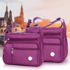 KEEPOP Bolso bandolera para mujer, multibolsillo, impermeable, ligero, de nailon,