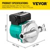 VEVOR Hot Water Recirculating Pump, 93W, 110V Water Circulator Pump,