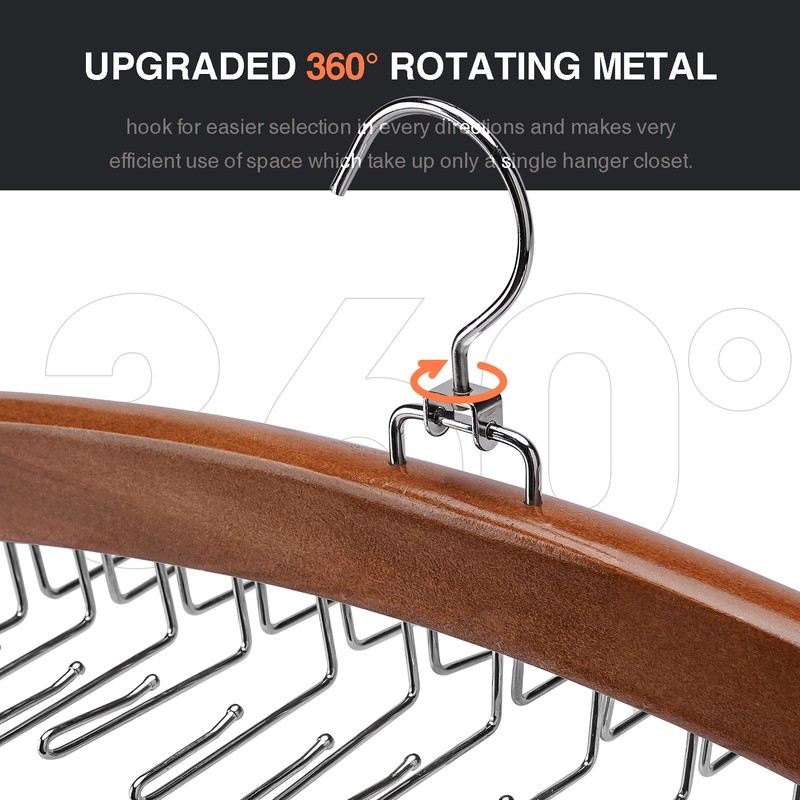Ulimart Tie Rack 2Pcs Tie Racks for Men Closet 24