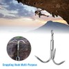 1pc Grappling Hook 3 Claw Climbing Hook Stainless Steel Grapnel