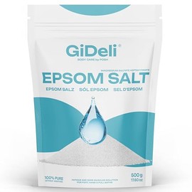 GiDeli Epsom Salz Badesalz Bittersalz Reines Magnesiumsulfat heptahydrat Pharmaqualität (500g)
