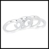 Hihaha 4pcs 73.1 to 57.1 mm Aluminium Alloy Car Hub