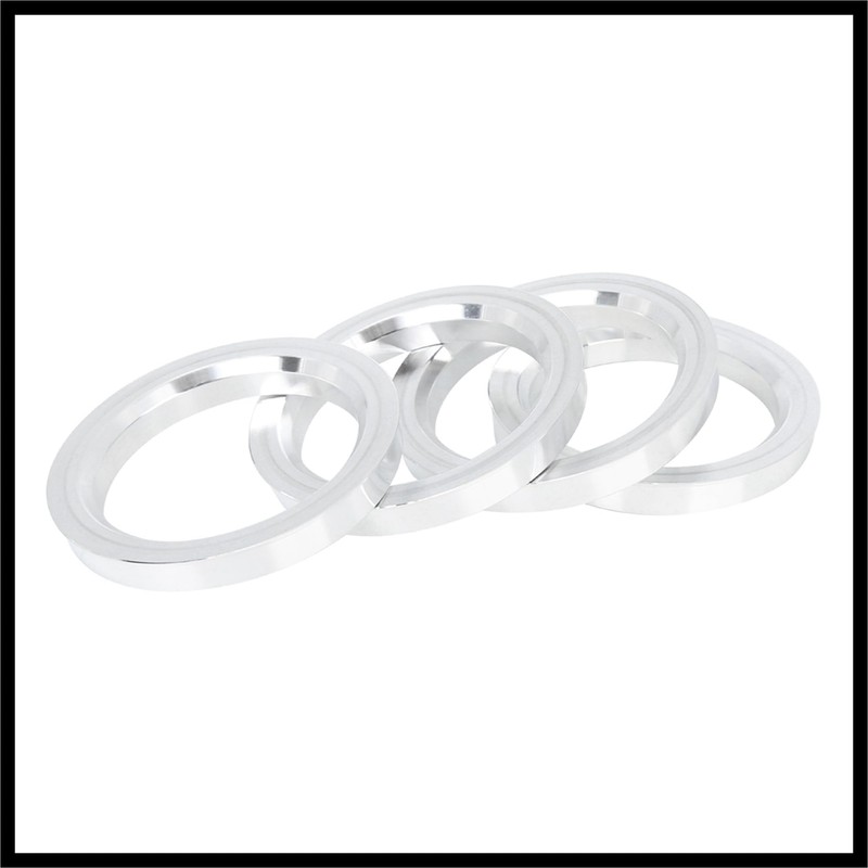 Hihaha 4pcs 73.1 to 57.1 mm Aluminium Alloy Car Hub