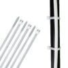 HORZEFIX Cable Ties Pack of 100 White Weatherproof Long UV