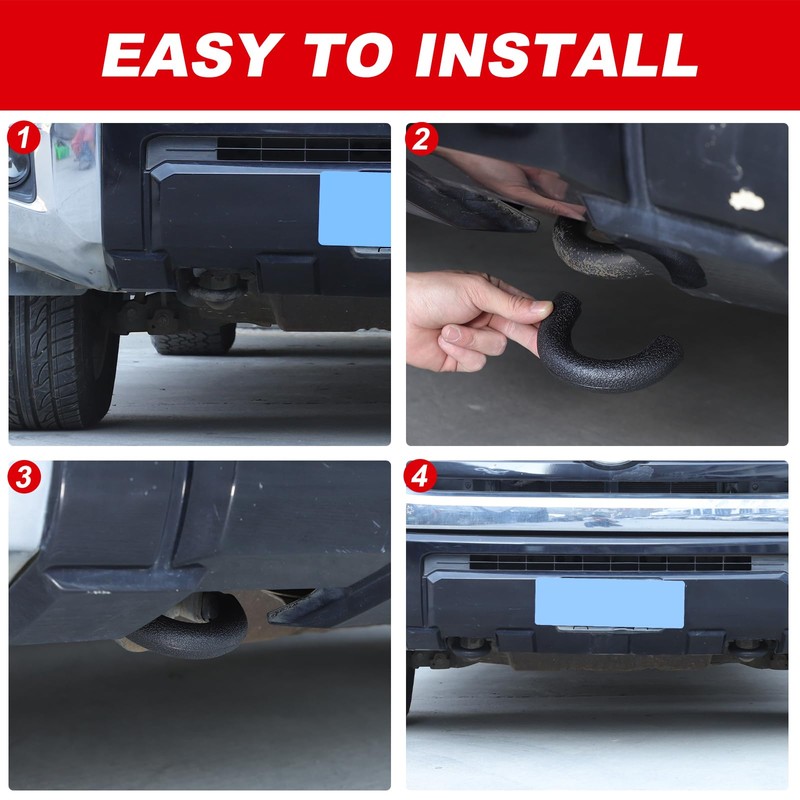 Front Bumper Tow Hook Covers Compatible with Toyota Tundra 2014-2021,