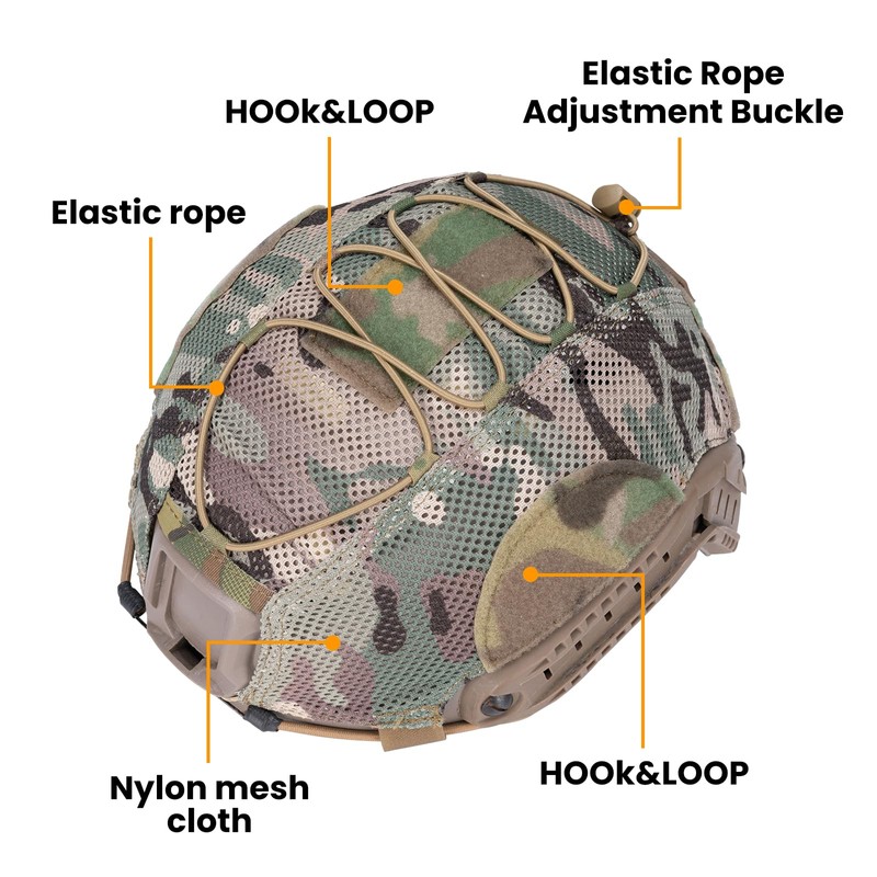 EXCELLENT ELITE SPANKER Tactical Mesh Helmet Cover Cordura 500D Cordura