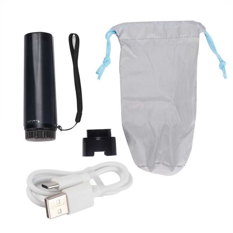 Portable Silicone Bidet Handheld Travel Electric Woman Bidet Sprayer (Black)