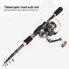 Fishing Rod Kit Carbon Fiber Telescopic 1.8m Fishing Pole and