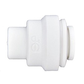 John Guest Speedfit PP4608W Polypropylene 1/4" OD Push-to-Connect End Cap (10-Pack), White