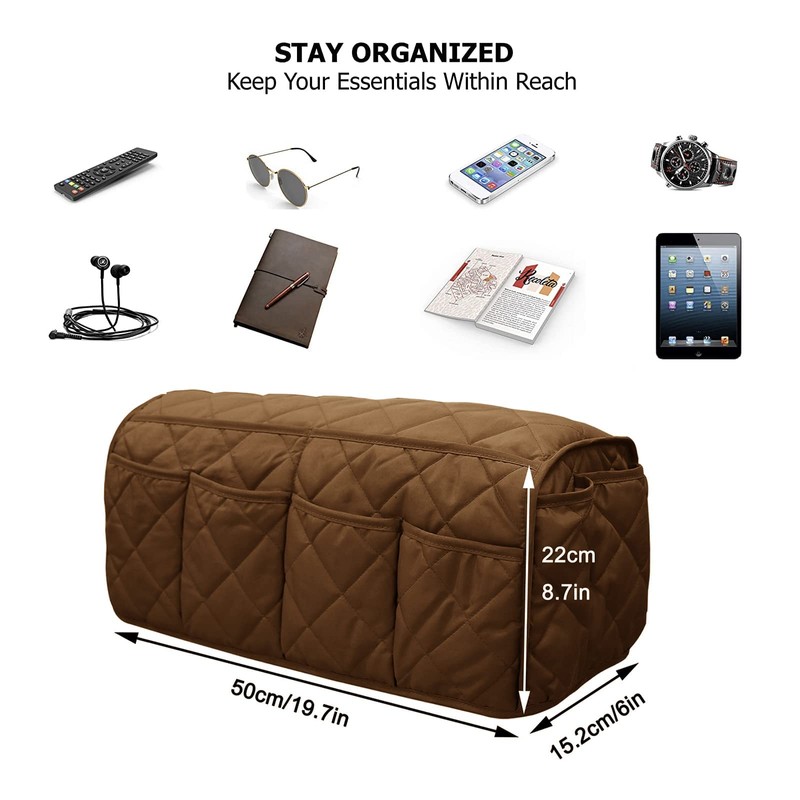 Armchair Caddy,Non Slip Recliner Organizer,Waterproof Sofa Armrest Organizer, Remote Control