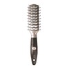 Titania Double Tunnel Styling Brush (9 Row, Rubber Grip, 1 Pack (106 G)