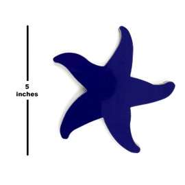 Aquatic Custom Tile Porcelain Swimming Pool Starfish Step Marker (5" Cobalt Blue Glaze) (Set of 2)Q
