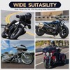 Motorcycle Mirrors for Handlebars - Chrome CNC Adjustable Motorcycle Rearview