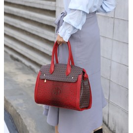 MKF Crossbody Shoulder Bag for Women – PU Leather Top Handle Pocketbook – Roomy Tote Satchel Handbag Purse Navy