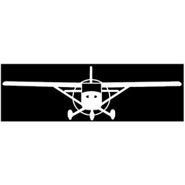 Appalachian Decals - 7" Cessna Decals - White Cessna 172 Skyhawk White Sticker Decal Car Window Wall MacBook Notebook Laptop Decal - Made in The USA