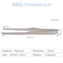 ATiAP Titan BBQ Tongs Grill Tongs Tweezer Clip Multi Function for Kitchen Salad Steak Barbecue Buffet (Grey, 6.5)