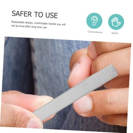 Beavorty 15pcs Rustproof Stainless Steel Nail Files for Manicure and Pedicure Nail Shaping Tools Dual-Sided Design Portable and Easy to Use for Travel