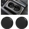 Carbon Car Cup Holder Coaster, Carbon Fiber Embedded Coaster, Non-Slip