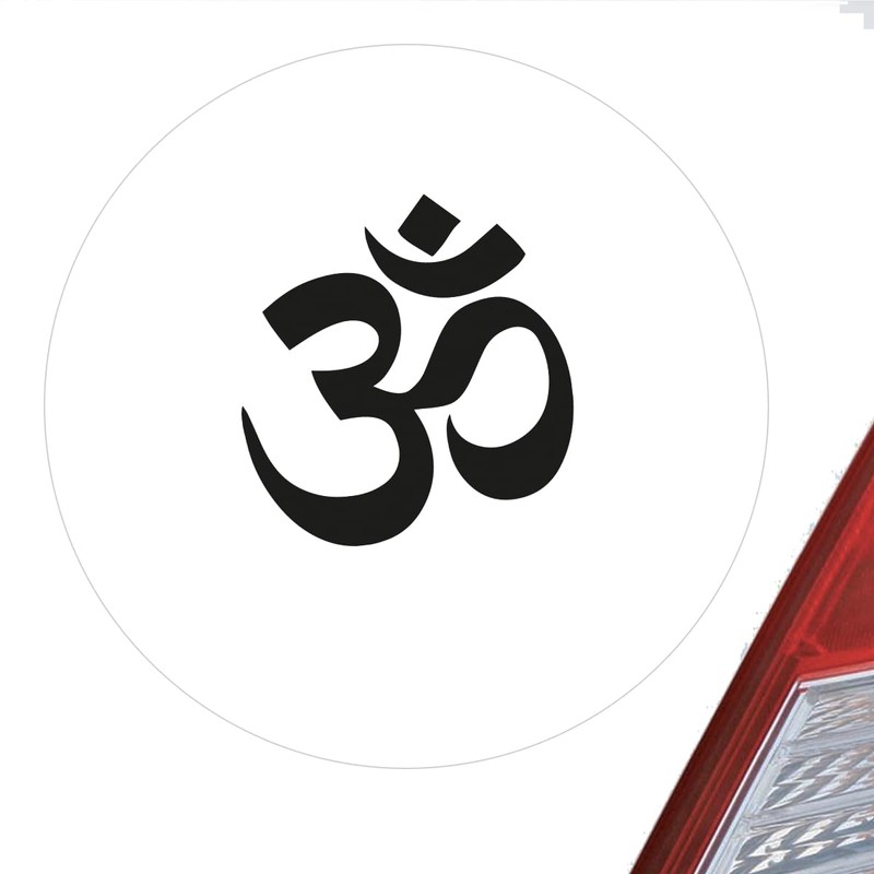 Huuraa Sticker Om Symbol Sticker 10 cm with Buddhism Sign