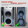 YJYWZH Car Armrest Storage Box for Nissan Almera Versa 2012-2019,Double