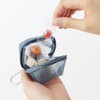 Muji 84475580 Nylon Mesh Compact Pouch, Blue, Approx. 2.8 x