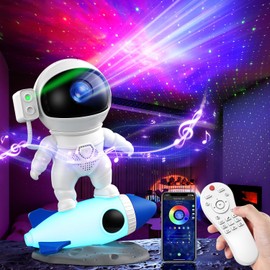 Astronaut Star Projector Night Light - Space Buddy Projector, APP&Remote Control,Bluetooth Speaker&White Noise,for Kids & Adults, Gifts for Christmas,Birthday Party Ceiling Decor