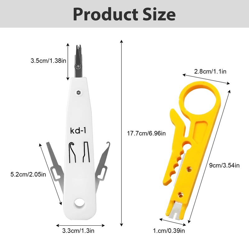 Punch Down Tool, Ethernet Krone Tool for RJ45 Socket Cat5/Cat6/Ca7