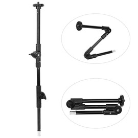 Three-Section Magic Arm,Adjustable Extension Articulated Arm Camera Extension Bracket with 1/4 & 3/8 Screw Hole Metal Lock Sleeve for Photography Lovers