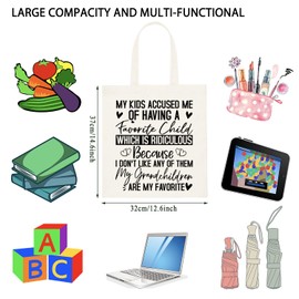 FUNYSO Einkaufstasche mit lustigem Spruch "My Kids Accused Me Of Having A Favorite Child", Of Having Tote UK, 0
