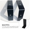 COHEALI 4Pcs Heavy Duty Shape Iron Brackets for Floating Shelves