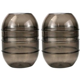 KALLORY - 2 tintes para el cabello con escala de medición, para salón y uso profesional, material fácil de limpiar para mezclar el color del cabello de manera uniforme