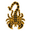 Scorpion Yellow Iron-On or Sew On Patch Iron-On Patch for